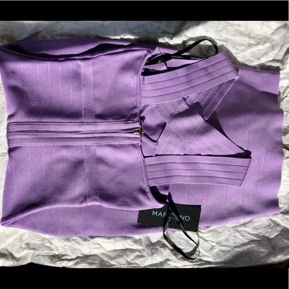 MARCIANO Matteo Bandage BodyCon Midi Cocktail Dress NWT - Picture 7 of 9